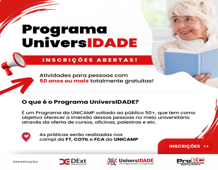 Pré-inscrições abertas: Programa UniversIDADE em Limeira 
