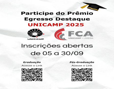 Prêmio Egresso Destaque Unicamp 2025: participe!